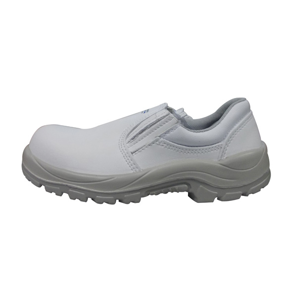 Sapato microfibra elástico bico composite - Branco 