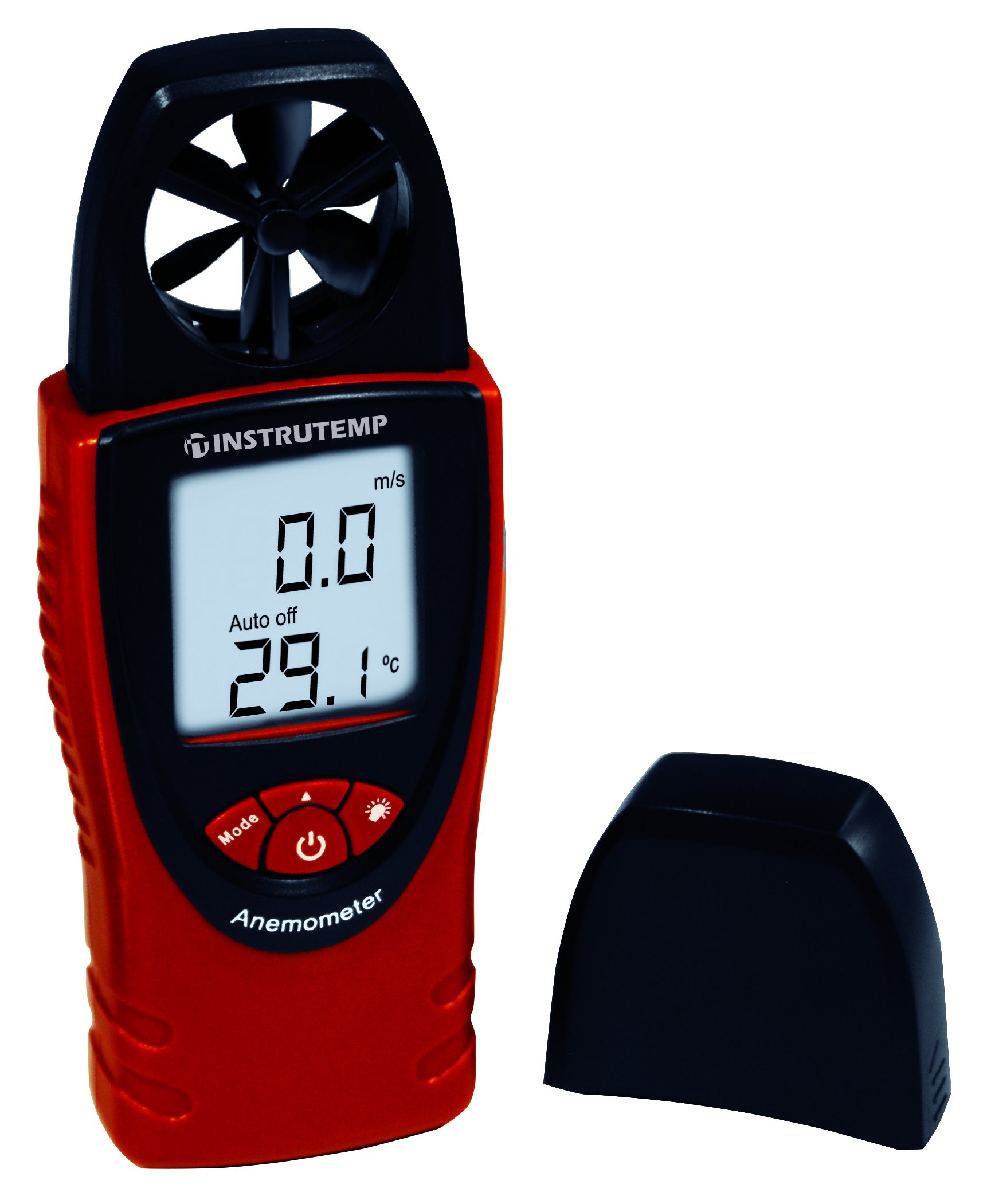 Anemômetro com medição de temperatura e umidade